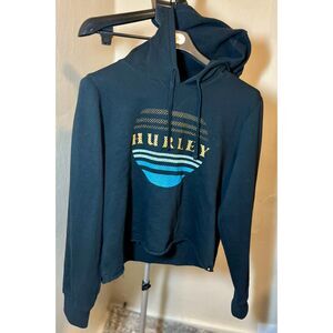 Hurley Dotty Cut Off Black Hoodie L